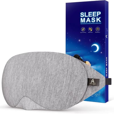 SnelShoppen - Katoenen Slaapmasker - Lichtblokkerend Nachtmasker - Zacht en Comfortabel - Ideaal voor Mannen en Vrouwen - Inclusief Reisetui - Perfect