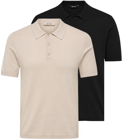 Only & Sons Heren poloshirt 2 pack Wyler