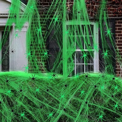Solacis Halloween Decoratie - Spinnenweb - Halloween versiering - Decoratie buiten - Horror - Eng - Must have voor halloween!