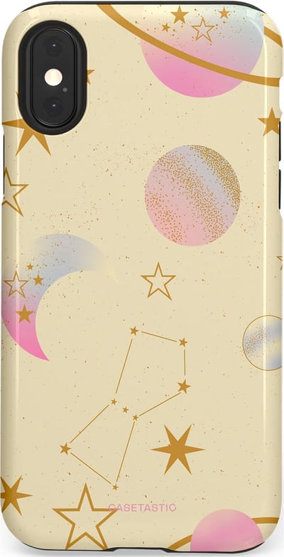 Casetastic Hoesje Geschikt voor Apple iPhone X/Xs - Stijlvolle Beschermende Duo-layer Case - Zomerse nacht