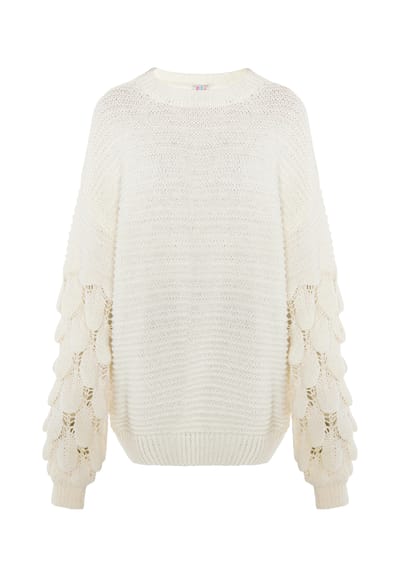 IZIA Jumper Dames wolwit