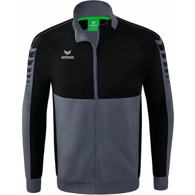 Erima Six Wings Worker Jack Heren - Zwart / Slate Grey | Maat: S