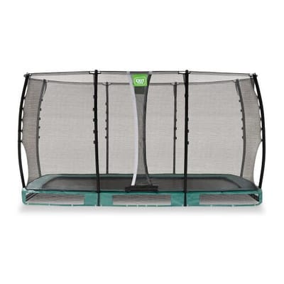 EXIT Allure Classic Trampoline 214x366cm - Inground - Ingraaftrampoline - Rechthoekig - Voor Kinderen - Groen