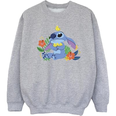 Disney Meisjes Lilo & Stitch Vogels Sweatshirt (Sportgrijs)