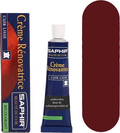Saphir Renovatrice Tube Extra Dekkende Schoenpoets - 89 Kers 89 kersen rood