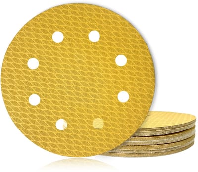 Dailygoods- Schuurpapier Set 40 Stuks - Klittenband 180 mm - Korrel 60/80/120/240 - Aluminiumoxide - Latexpapierbasis - Geschikt voor Bosch Schuurmachines - Schuurschijven