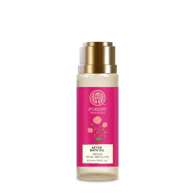 Forest Essentials After Bath Oil Indiase Roos | Na het Douchen op Natte Huid | Houdt de Huid Gehydrateerd in slechts 2 Minuten | Voor Licht Geparfumeerde & Zachte Huid | Voor D beige