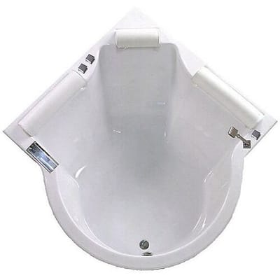 Caribia Santorini Queen corner bath 138 x 200 cm incl. foot frame