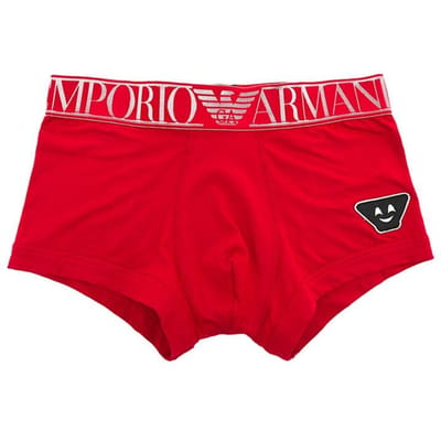 Emporio Armani Letterprint Logo Boxer Briefs Herenondergoed Rood 1113891-A5951-2174 L red