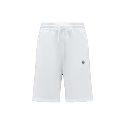Moncler X Frgmt Samenwerkingsserie Zomer 2023 Trekkoord Letterlogo Casual Shorts Uniseks shorts Wit I209U8H00003M2372001 S white