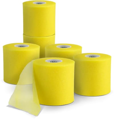 U-Sport Athlete Underwrap - Geel - 6 stuks - 7 cm x 27 m - Onderbandage - Huidbescherming bij Sporttape