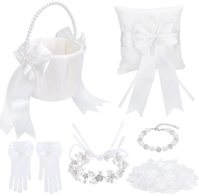 Dailygoods- Bloemenmeisjesmand Set - 1000 Stuks Kunstmatige
