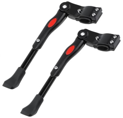 Dailygoods- Fietsstandaard Set van 2 - 22-26 Inch - Opvouwbaar - Antislip Rubberen Voet - Hoogwaardig Aluminium - Eenvoudige Montage - Fietshouder