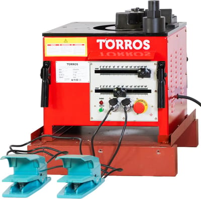Elektrische betonstaalbuiger buigen betonstaal van 6 tot 25 mm 0° tot 180° 1,7 kW 230V Torros RB25