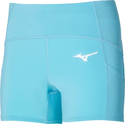 Mizuno Short Tight Dames (Broekje voor onder jurkje) Maat : L,Kleur: Blue Glow