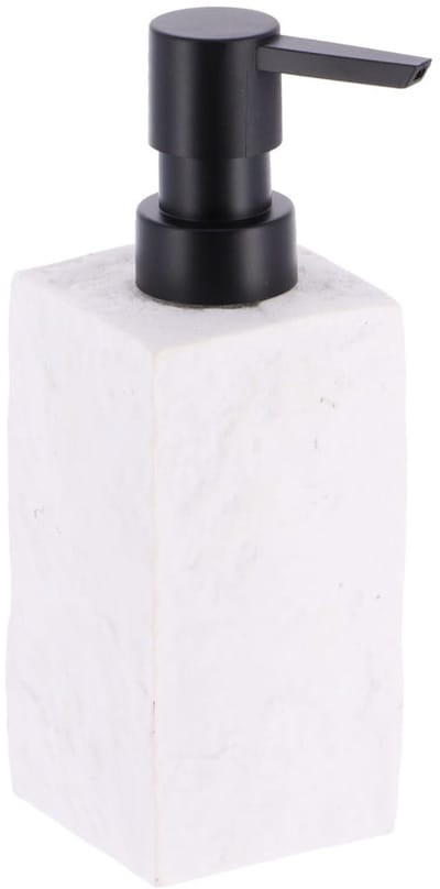 Tendance Zeeppompje/dispenser Ruby - wit - kunststeen - 18 cm - 260 ml