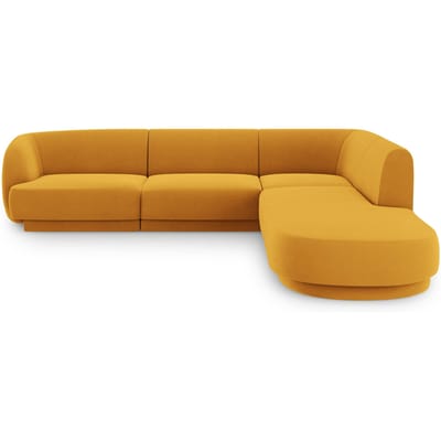 6-zits hoekbank Miley rechts velvet | Micadoni Limited Edition