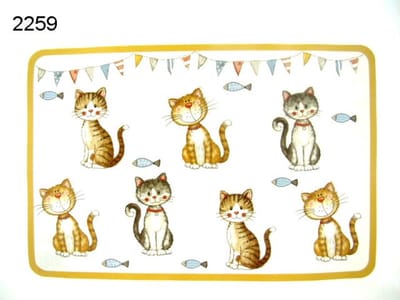 Lesser & Pavey Placemat Katten – 45 x 30 cm – Kunststof – Katten Design