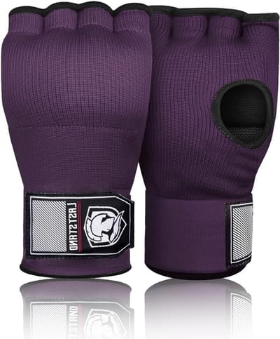 Boksen Binnenhandschoenen - Handwraps Vechtsport - Bescherming Handen - Verdikte Gel Vulling - 69 cm Polsband - Donkerpaars