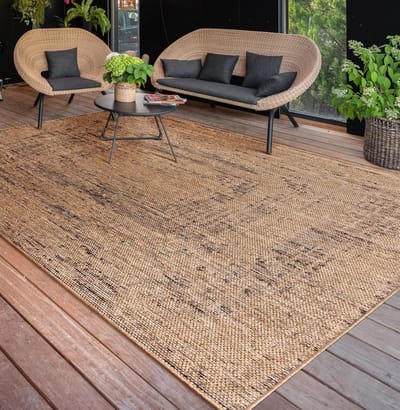 Paco Home Buiten Vloerkleed Voor Binnen En Buiten Balkon Terras Keuken Wasbaar Eenkleurig 120x160 cm