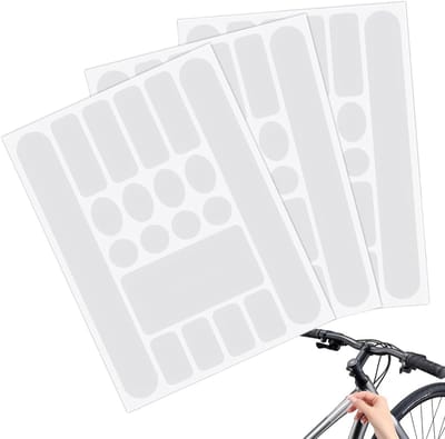 Fietsframe Beschermstickers - Lakbescherming Fiets - Fiets Beschermen - Transparant Vinyl - 3 stuks - Transparant