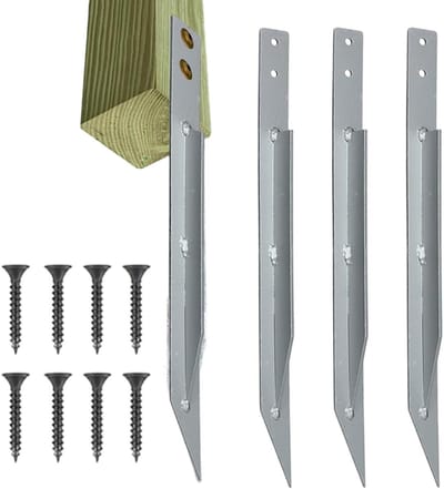 Grondankers Schommelset - Metalen Ankers - Veilige Stabiliteit - Eenvoudige Montage - 4 stuks - Metaal