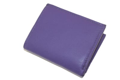 Kleine leren dames en heren portemonnee / billfold klein formaat / compact beursje in rood, paars, roze, groen, navy, blauw, zwart leer / 125