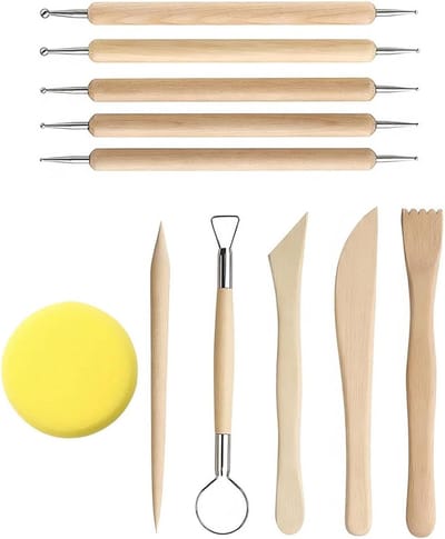 Complete Set van 10 Modelling Tools voor Boetseren, Houtbewerking en Sculpturen voor Professionals en Beginners