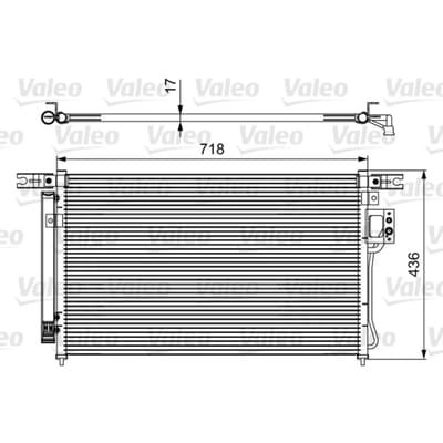 Condensator, airconditioning VALEO 814425
