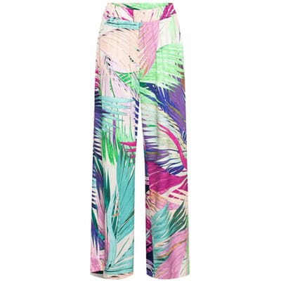 &Co Woman &co women broek julie leaf turquoise multi