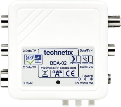 Versterker 5 - 862 MHz 5 Uitgangen Actief Retourpad