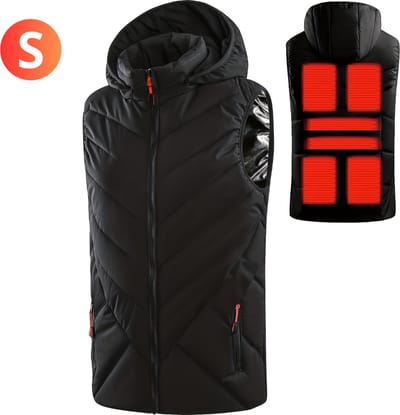Nivard Verwarmde Bodywarmer - Heated Vest - Elektrische Bodywarmer - Extra Warm - Zwart - Vrouwen - Maat S