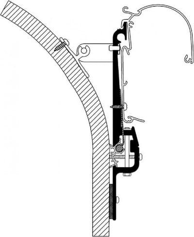 Thule Eriba Touring Adapter - 3 stuks