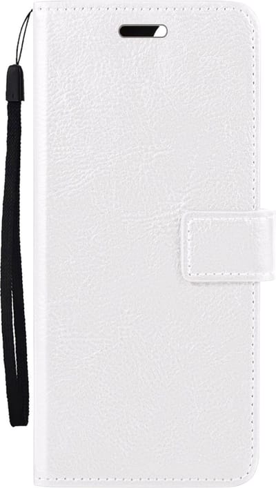 Hoes - Met Pasjeshouder - Geschikt voor Xiaomi 12X - Luxe Bookcase Portemonee - Flip Case - Kunstleer Book Case - Flipcase - Book Cover - Walletcase - PortemonneeHoes - Wit