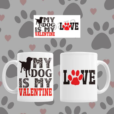 Mok My dog is my valentine (Love dog/s)