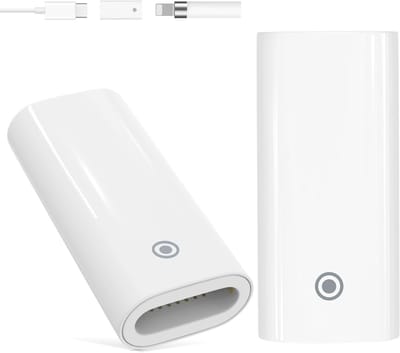 Adapter voor iPencil 1e generatie, type C naar Lightning, oplaadconverter voor iPad 10e generatie, Apple Pencil accessoires, wit, snel opladen en gebruiksvriendelijk