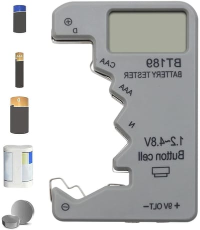 Accuspanningstester - Batterij Analysator - Energie Controle - Hoge Nauwkeurigheid - Compact Ontwerp - Zwart