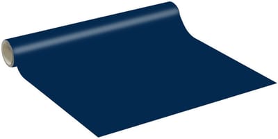 Decoratieve zelfklevende vinylsticker op rol per meter - Wasbare, waterdichte sticker voor muren, keukens en meubels - 60 cm x 4 m - Donkerblauw