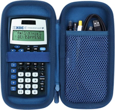 Hard Carrying Case voor TI-30XIIS, TI-30XS, TI-30Xa en TI-36X Pro Wetenschappelijke Rekenmachine, Compact en Duurzaam Ontwerp
