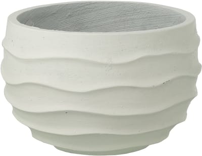 J-Line bloempot Golf + Buiten zand - steen - wit - small