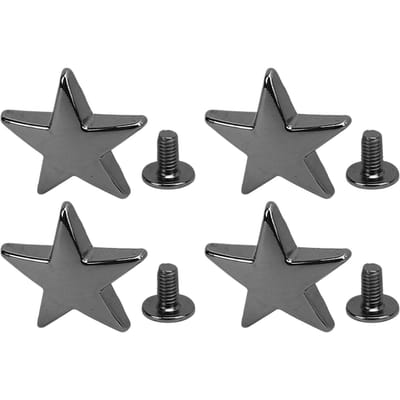 10 Stuks Metalen Sterklinknagels 20 mm Hoogglans Zinklegering Sterklinknagels met 7 mm PH Schroeven voor Kleding grijze kleur