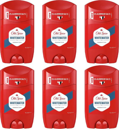 Old Spice - Deodorant - Stick - Whitewater - 50ml x 6