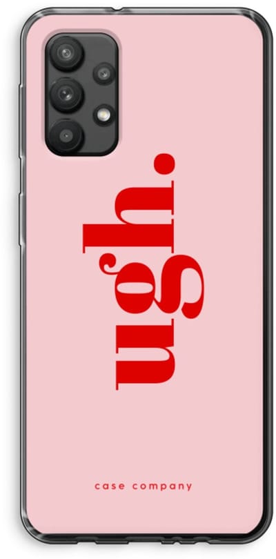 Case Company® - Hoesje geschikt voor Samsung Galaxy A32 4G hoesje - Ugh - Soft Cover Telefoonhoesje - Bescherming aan alle Kanten en Schermrand