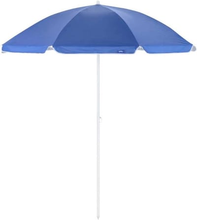 Deluxe Strandparasol 1,8m Blauw met UV 50+ Bescherming en Kantelfunctie