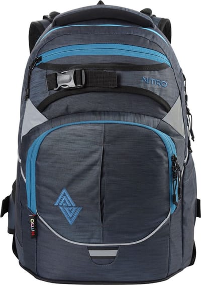 NITRO Schoolrugzak Rugzak Daypacker Collection Superhero Backpack 30L Haze Donkergrijs