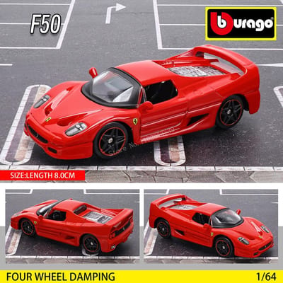 Bburago 1:64 Véritables Modèles de Voiture Ferrari Sp3 Sp1 458 Enzo F40 F12Tdf Sf90 Série Cadeaux de Noël pour Garçon Jouets