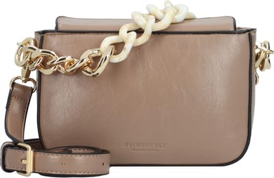 SEIDENFELT MANUFAKTUR Handtas Schoudertas Sokna Shoulderbag With Chain Powder Taupe / Gold