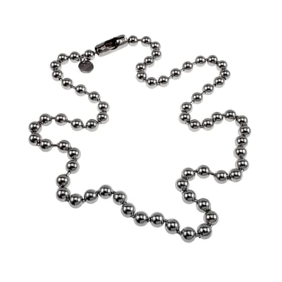 60cm x 6 mm Ketting met bolletjes, Ball Chain, Kralensketting, Gepolijst RVS - Unisex