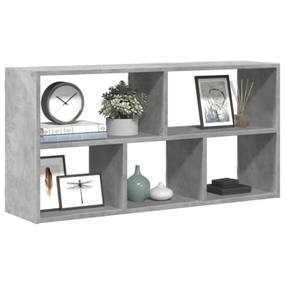 vidaXL - Wandschap - 100x25x50 - cm - bewerkt - hout - betongrijs