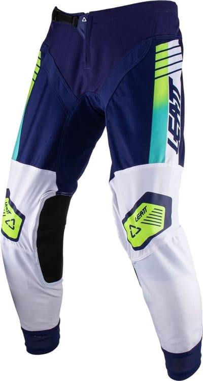 Leatt Moto 4.5 Lite Klassiek Wit Blauw Crossbroek - Broek